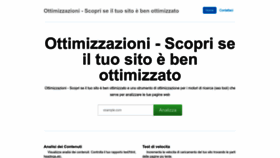 What Ottimizzazioni.com website looked like in 2023 (This year)