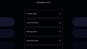 What Opsgear.com website looked like in 2023 (This year)