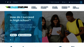What Okcollegestart.org website looked like in 2023 (This year)