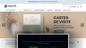 What Ooprint.fr website looked like in 2023 (This year)