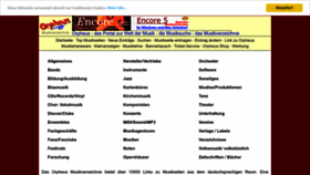 What Orpheus.at website looked like in 2023 (This year)