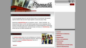 What Onomastik.com website looked like in 2023 (This year)