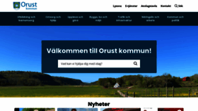 What Orust.se website looked like in 2023 (This year)