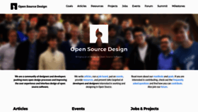 What Opensourcedesign.net website looked like in 2023 (This year)