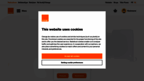 What Orange.be website looked like in 2023 (2 years ago)