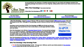 What Olivetreegenealogy.com website looked like in 2023 (This year)
