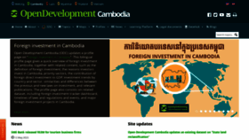 What Opendevelopmentcambodia.net website looked like in 2023 (This year)