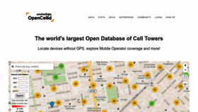 What Opencellid.org website looked like in 2023 (This year)
