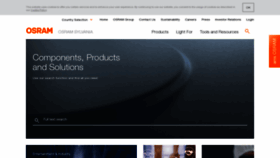What Osram.us website looked like in 2023 (This year)