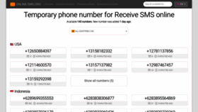 What Online-sms.org website looked like in 2023 (This year)