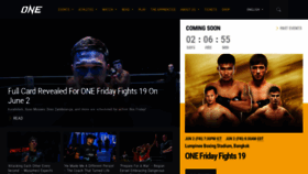 What Onefc.com website looked like in 2023 (This year)