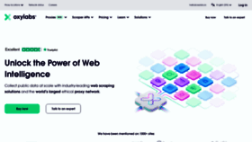 What Oxylabs.io website looked like in 2023 (This year)