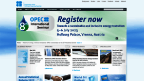 What Opec.org website looked like in 2023 (This year)