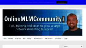 What Onlinemlmcommunity.com website looked like in 2023 (This year)