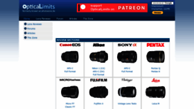 What Opticallimits.com website looked like in 2023 (2 years ago)