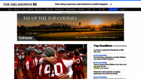 What Oklahoman.com website looked like in 2023 (This year)