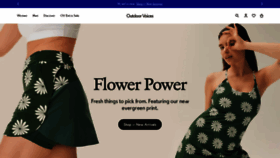 What Outdoorvoices.com website looked like in 2023 (This year)