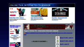 What Online-tv.hu website looked like in 2023 (This year)