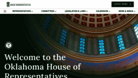 What Okhouse.gov website looked like in 2023 (This year)
