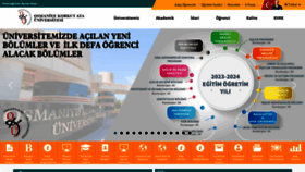 What Osmaniye.edu.tr website looked like in 2023 (This year)