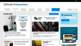 What Officiel-prevention.com website looked like in 2023 (This year)