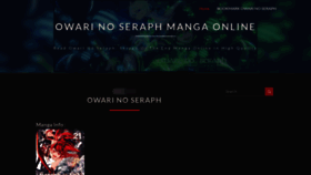 What Owariseraph.com website looked like in 2023 (This year)