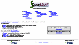 What Openldap.org website looked like in 2023 (This year)