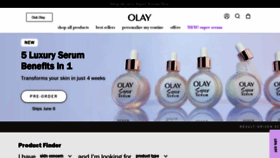 What Olay.com website looked like in 2023 (This year)