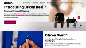 What Oticon.global website looked like in 2023 (This year)