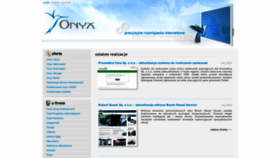 What Onyx.pl website looked like in 2023 (This year)