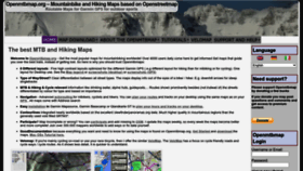 What Openmtbmap.org website looked like in 2023 (2 years ago)