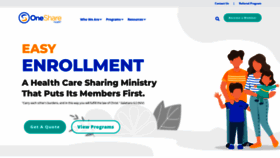 What Onesharehealth.com website looked like in 2023 (This year)