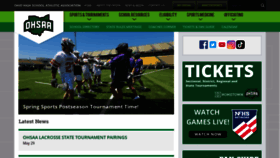 What Ohsaa.org website looked like in 2023 (This year)