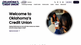 What Okcu.org website looked like in 2023 (This year)