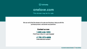What Onelove.com website looked like in 2023 (This year)