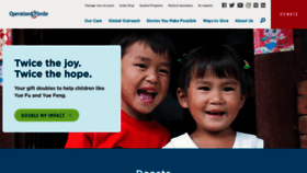 What Operationsmile.org website looked like in 2023 (This year)