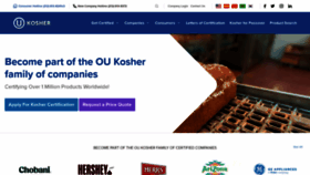 What Oukosher.org website looked like in 2023 (This year)