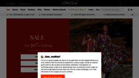 What Omoda.nl website looked like in 2023 (This year)