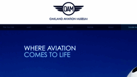 What Oaklandaviationmuseum.org website looked like in 2023 (This year)