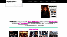 What Okdrama.com website looked like in 2023 (This year)