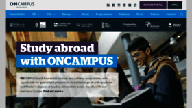 What Oncampus.global website looked like in 2023 (This year)