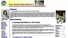 What Oughtred.org website looked like in 2023 (This year)