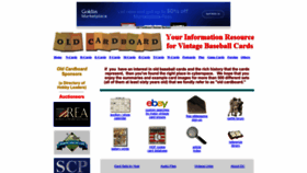What Oldcardboard.com website looked like in 2023 (This year)
