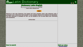 What Online-latin-dictionary.com website looked like in 2023 (This year)