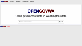 What Opengovwa.com website looked like in 2023 (This year)