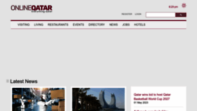 What Onlineqatar.com website looked like in 2023 (This year)