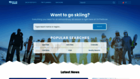 What Onthesnow.com website looked like in 2023 (This year)