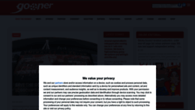 What Onlinegooner.com website looked like in 2023 (This year)