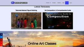 What Onlineartlessons.com website looked like in 2023 (This year)