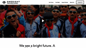 What Onesight.org website looked like in 2023 (This year)